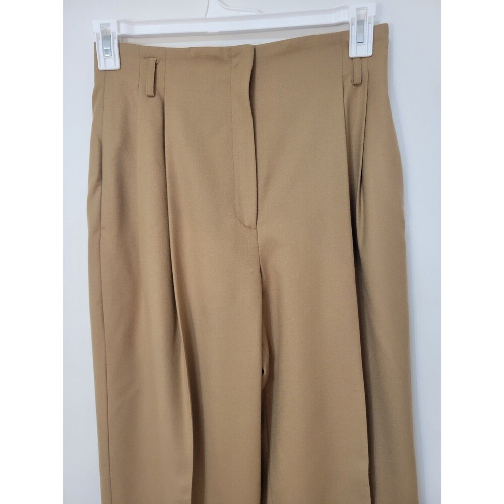 Vintage Lord & Taylor Wool Pants Women's Size 10 Pleated Front High Waist Camel - Picture 12 of 14
